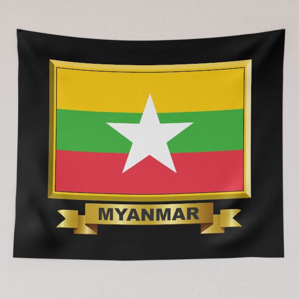Item preview, MYANMAR Flag Gifts, Stickers & Products (N) designed and sold by mpodger.