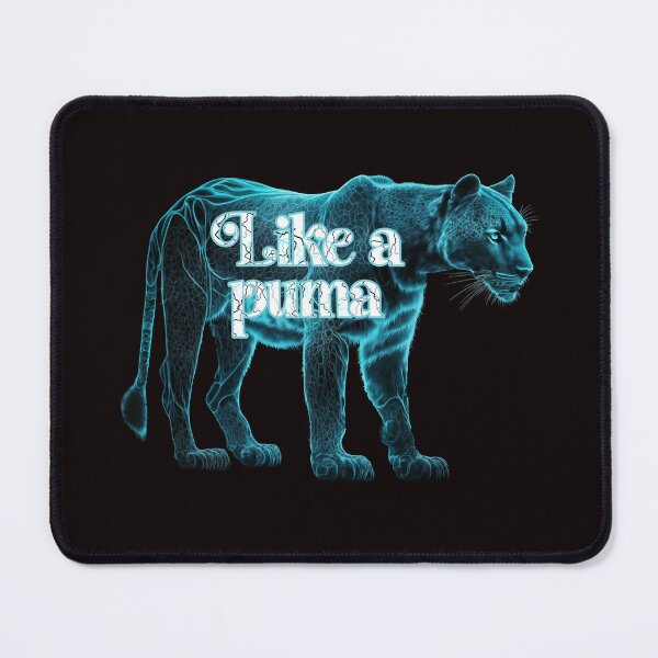 Item preview, Como un puma: Puma azul y negro con relámpagos. designed and sold by JoyOfHopeStore.