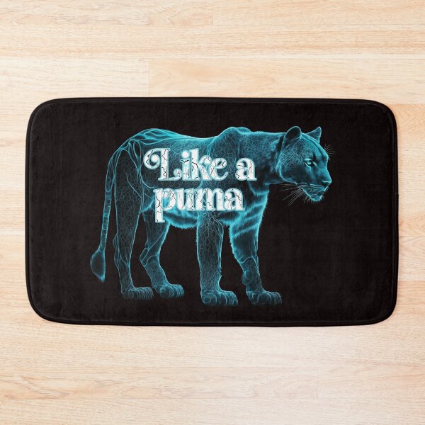 Item preview, Like a puma: Blue and black puma with lightening bolts. designed and sold by JoyOfHopeStore.