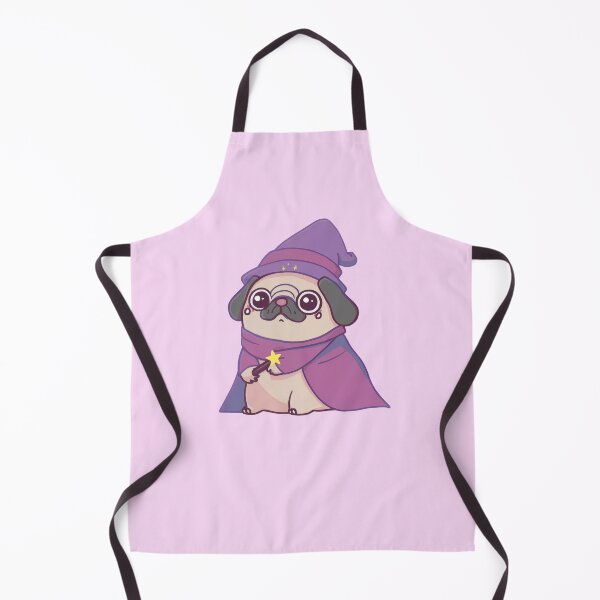 Item preview, Cute Kawaii Pug Wizard designed and sold by TeaTimePrints.