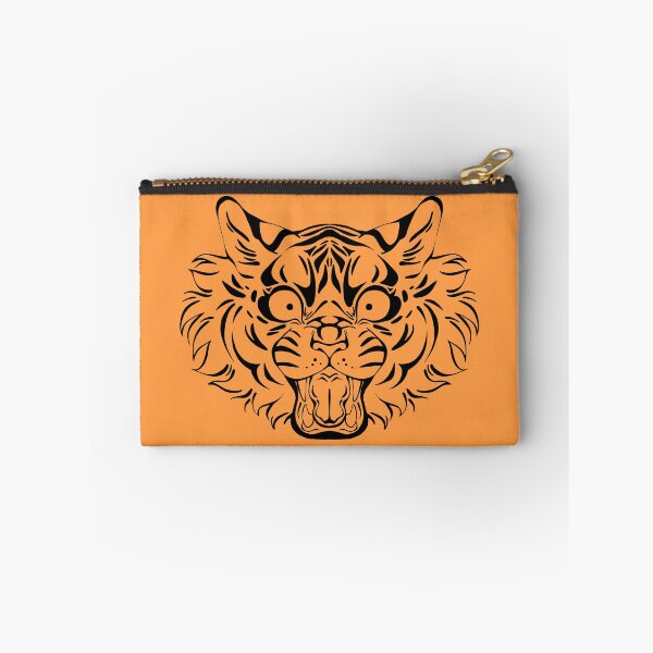 Artikelvorschau, LAUTES Tigergesicht | Grafisches Tierdesign | entworfen und verkauft von SandDolphin.