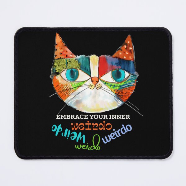 Item preview, Embrace Your Inner Weirdo: Cat Cartoon Design Collection designed and sold by adriaquart.