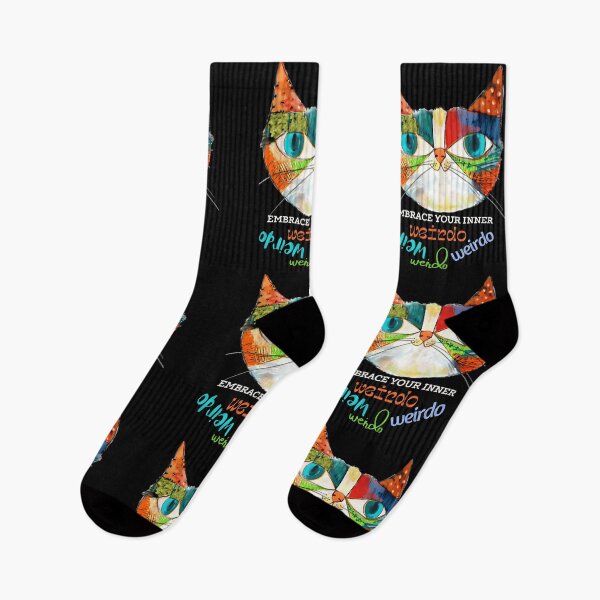 Item preview, Embrace Your Inner Weirdo: Cat Cartoon Design Collection designed and sold by adriaquart.