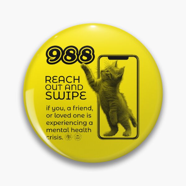 Item preview, Yellow Cute, Fuzzy Kittens Against Suicide designed and sold by 1Felinophile.