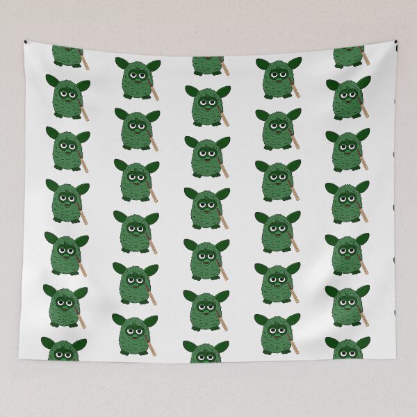 Item preview, Forest Green Cricket Player Furby designed and sold by Animals-by-JB.