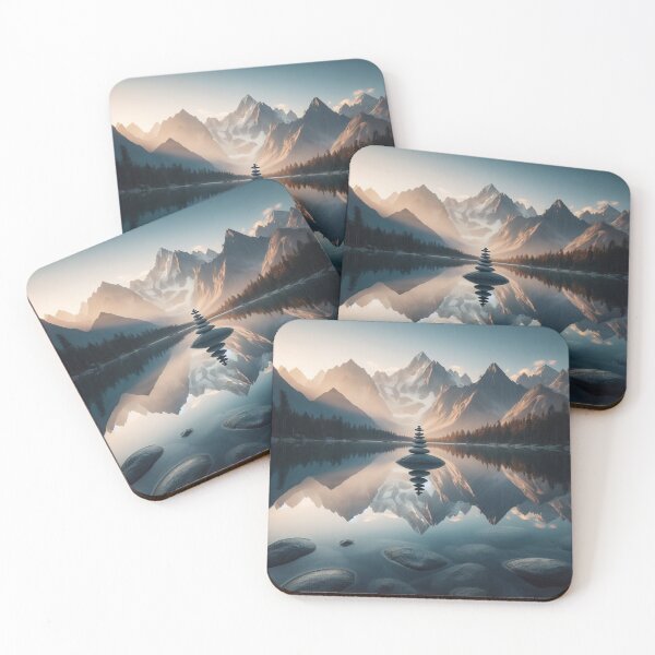 Item preview, Cairn Serenity: The Lake of Balanced Stones designed and sold by Donkey's Salad.