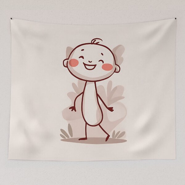Item preview, Joyful Stick Figure - Simple and Heartwarming Illustration designed and sold by PrintableByZaah.