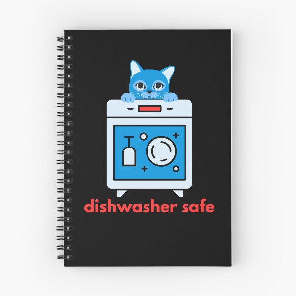 Item preview, Dishwasher Safe With Funny Blue Cat designed and sold by LadyGoodwill.