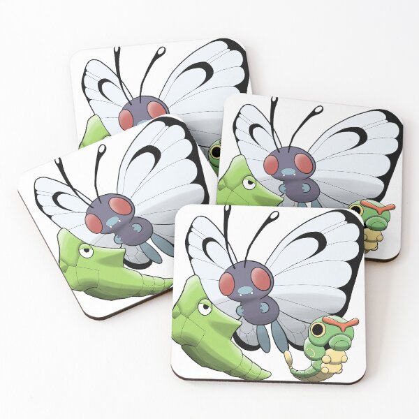 Item preview, pokemonster gen 1 0010, 0011, 0012 caterpi metopod butterfee designed and sold by Aaron Pollard.