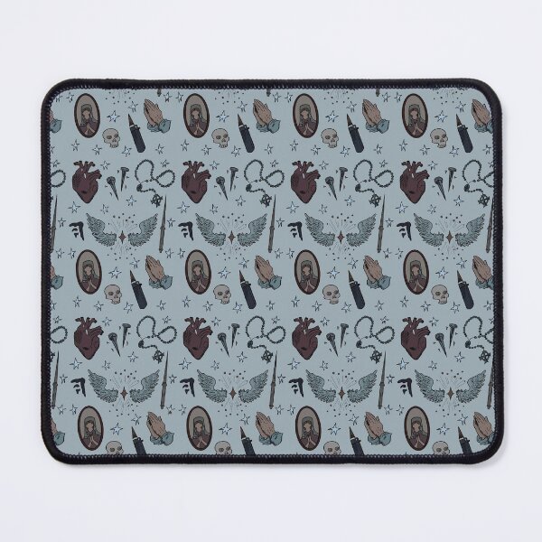 Item preview, Supernatural Symbols Pattern Blue designed and sold by my-starco-life-.