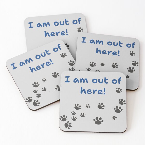 Item preview, Funny sayings: I am out of here! designed and sold by lmfluffycat.
