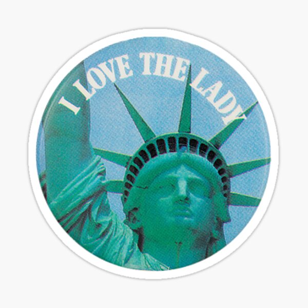 I Love The Lady NYC Vintage Pin Sticker
