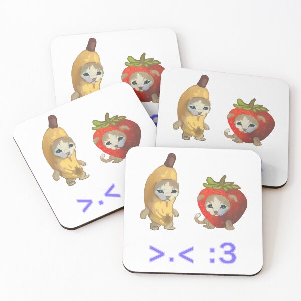 Item preview, banana cat and his friend designed and sold by raposilda.