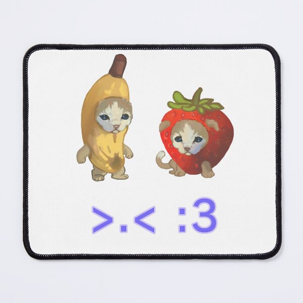 Item preview, banana cat and his friend designed and sold by raposilda.