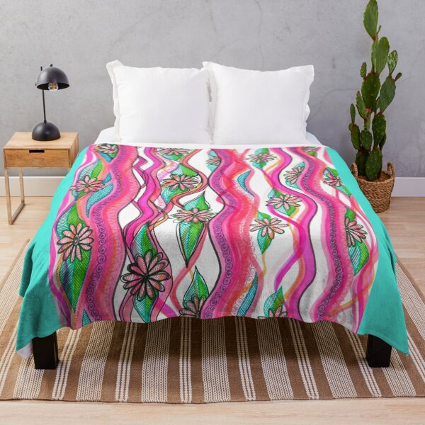Item preview, Pink Flower Flow with Spirals designed and sold by artofkathleen.