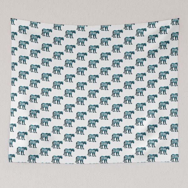 Item preview, This kitty has claws: Blue and black puma with lightening bolts. designed and sold by JoyOfHopeStore.