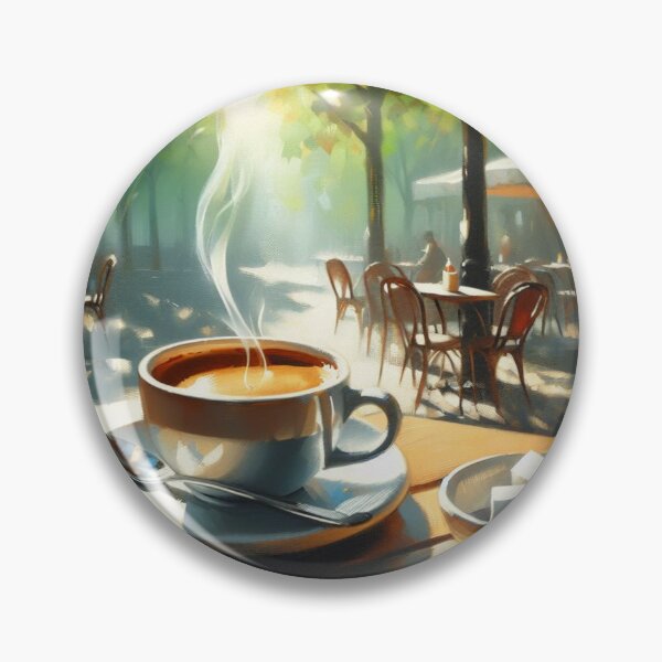 Item preview, Coffee At Outdoor Cafe Kitchen designed and sold by CL JOHNSON.