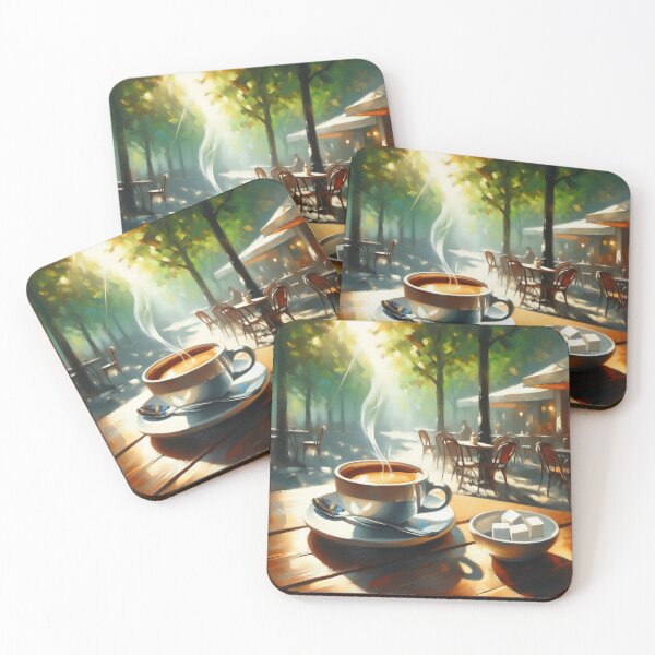 Item preview, Coffee At Outdoor Cafe Kitchen designed and sold by CL JOHNSON.