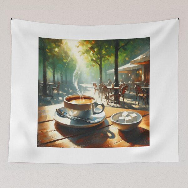 Item preview, Coffee At Outdoor Cafe Kitchen designed and sold by CL JOHNSON.