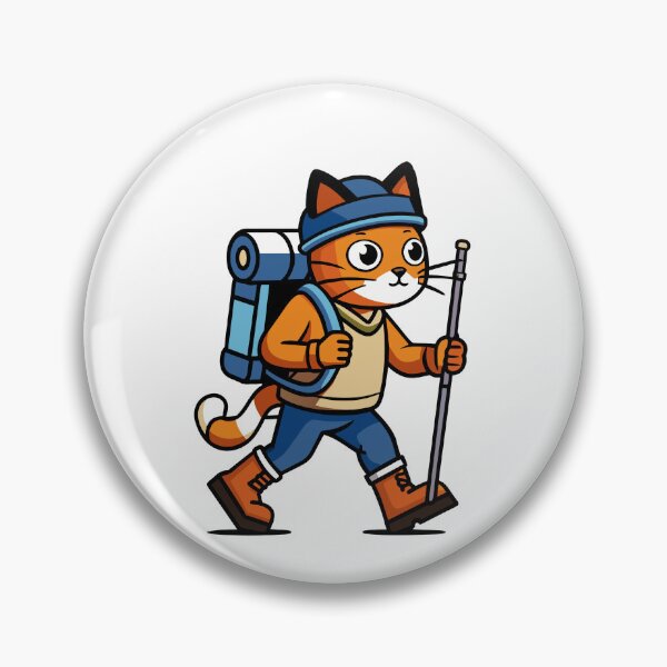 Item preview, Cat Adventurer Explores the Rugged Mountain Trails designed and sold by omerfdln34.