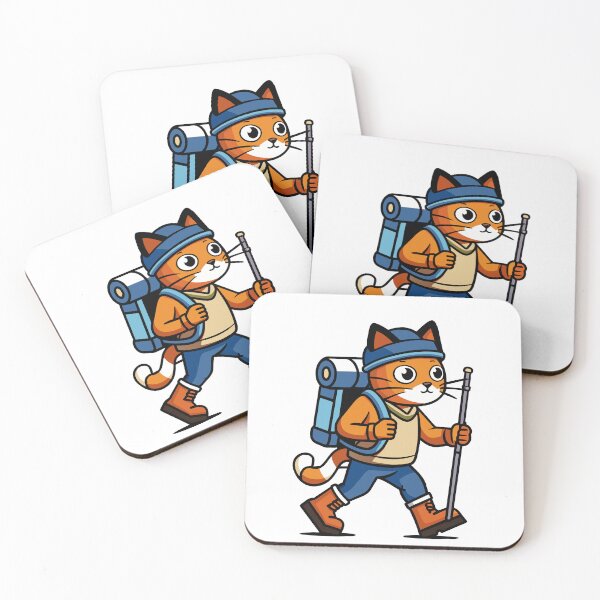 Item preview, Cat Adventurer Explores the Rugged Mountain Trails designed and sold by omerfdln34.