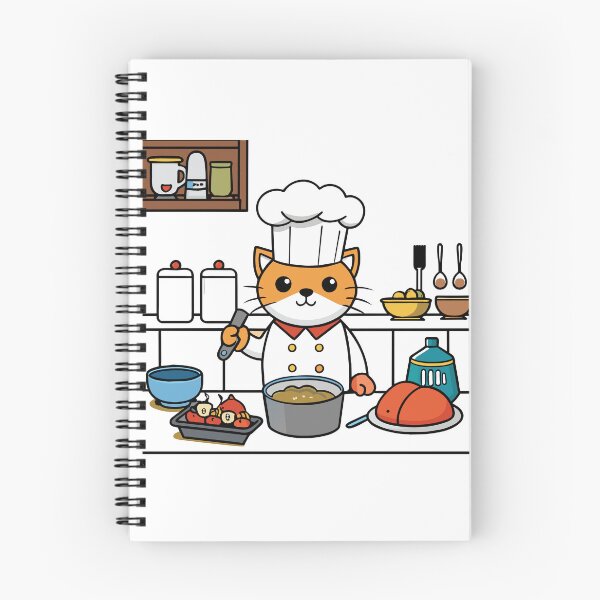 Item preview, Cat Chef Crafting Culinary Delights in a Fancy Restaurant designed and sold by omerfdln34.