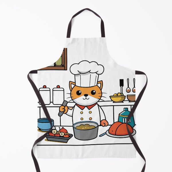 Item preview, Cat Chef Crafting Culinary Delights in a Fancy Restaurant designed and sold by omerfdln34.