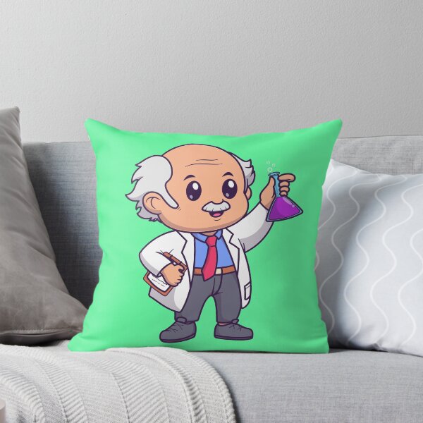 Item preview, "Scientist Man: Cute Cartoon Scientist Holding Chemical Tube" designed and sold by hjian8219.