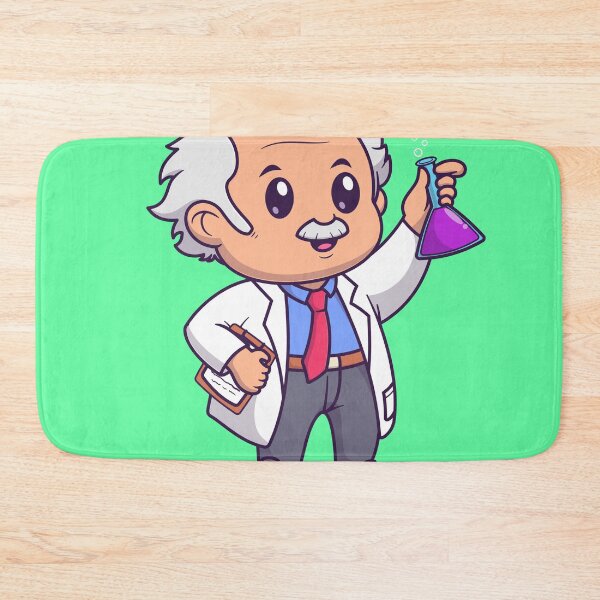 Item preview, "Scientist Man: Cute Cartoon Scientist Holding Chemical Tube" designed and sold by hjian8219.