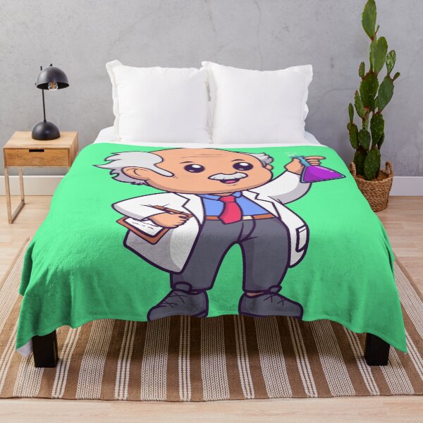 Item preview, "Scientist Man: Cute Cartoon Scientist Holding Chemical Tube" designed and sold by hjian8219.