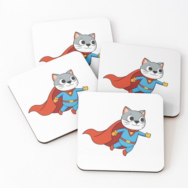 Item preview, Cat Superhero Soars Across the City Skyline designed and sold by omerfdln34.