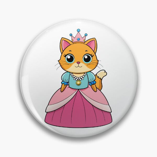 Item preview, Kawaii Cat Princess Graces the Royal Ball in Elegant Attire designed and sold by omerfdln34.