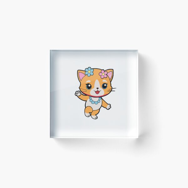 Item preview, Kawaii Cat Rides the Waves with a Big Smile designed and sold by omerfdln34.