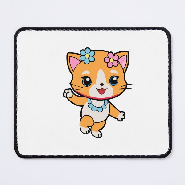 Item preview, Kawaii Cat Rides the Waves with a Big Smile designed and sold by omerfdln34.