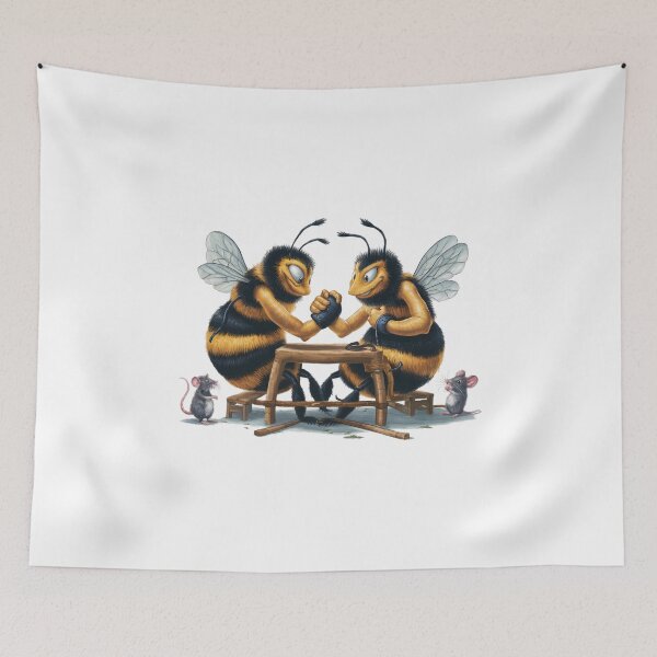 Item preview, Bees Arm wrestling designed and sold by Gentle40Winks.