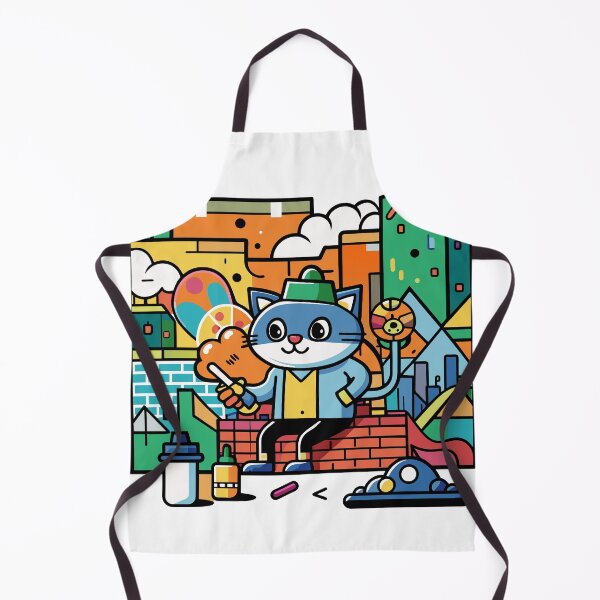 Item preview, Kitty Artist Leaves Their Mark on City Walls designed and sold by omerfdln34.