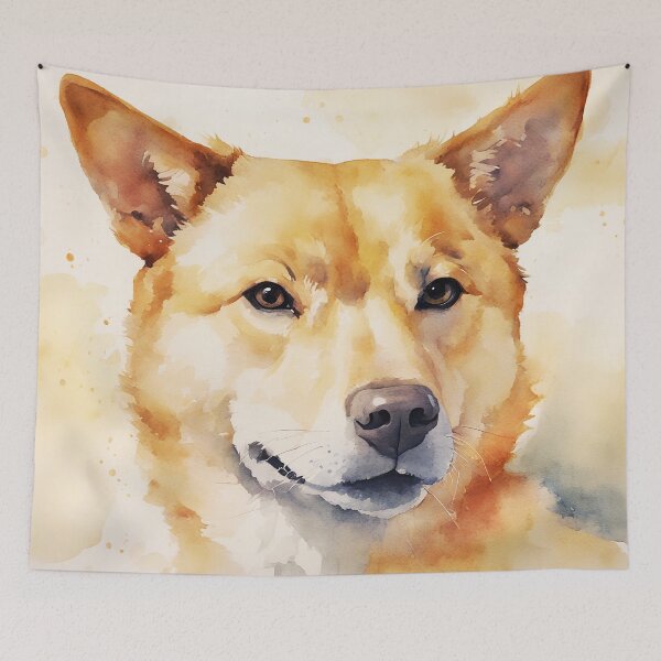 Item preview, Korean Jindo Dog Art designed and sold by TheAnimalZ00.