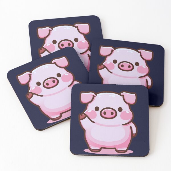 Item preview, "Pink Piggy Greetings: A Friendly Oink to Say Hi!" designed and sold by JAMESAMORN.