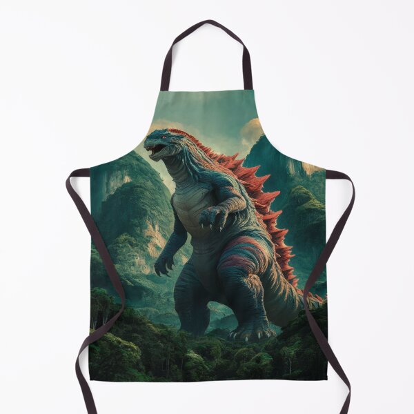 Item preview, Colossal Mexican Kaiju titan standing amidst a dense forest, with towering mountains designed and sold by Titan33.