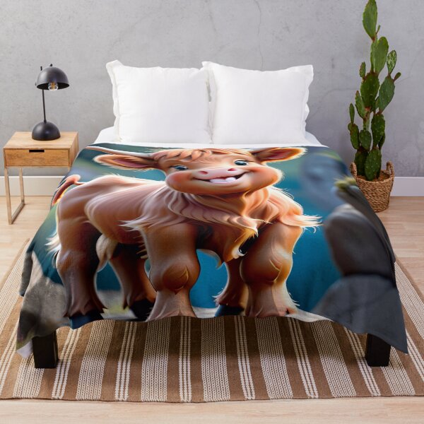 Item preview, Cute Baby Highland Cow Calf designed and sold by TheArtOfPat.