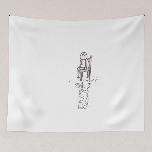 Item preview, Just Sitting on a chair in a puddle made of tears. designed and sold by KinshipArts.