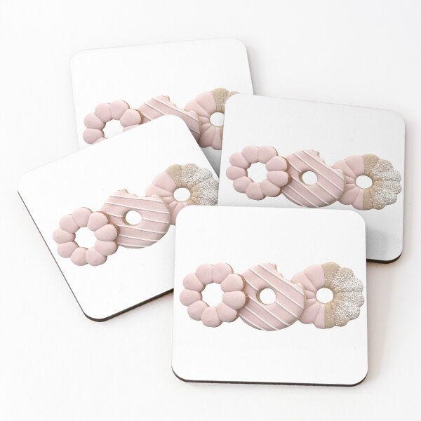 Item preview, Pretty pink doughnuts Royal icing cookies designed and sold by aiko-p.