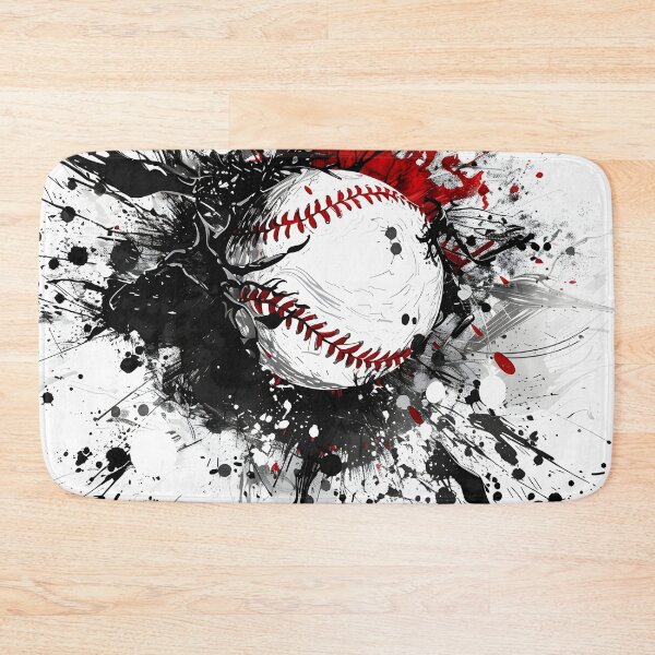 Aperçu de l'œuvre Graphique d'explosion de peinture de baseball créée et vendue par dcrc.
