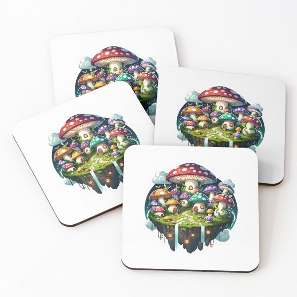 Item preview, Enchanted Mushroom Village designed and sold by pixelpulsenyc.