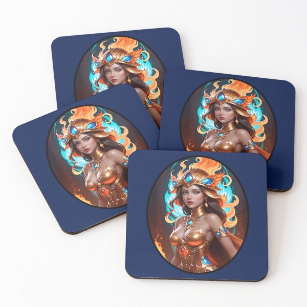 Item preview, Cute Magical Queen Of Fire Girl designed and sold by TheArtOfPat.