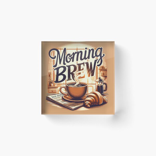 Item preview, Morning Brew - Classic Coffee Artwork designed and sold by AdelkoDesigns.