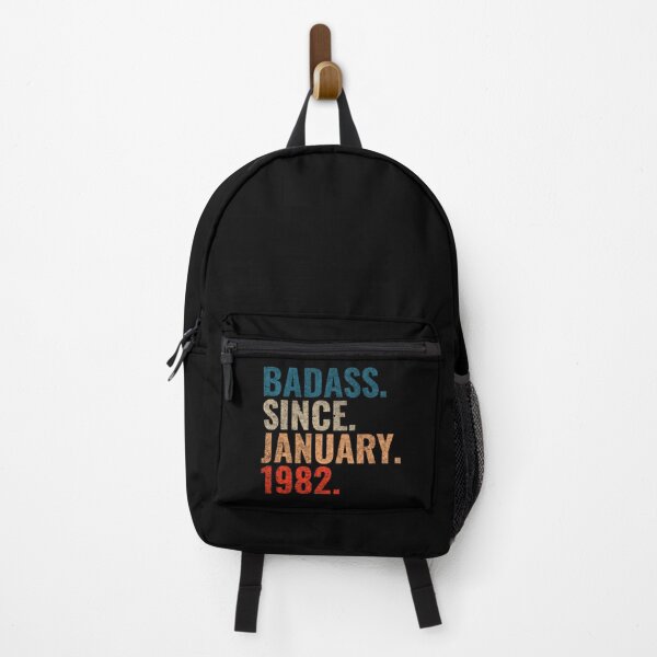 Item preview, Badass since January 1982 Vintage 1982 birthday gift distress design designed and sold by Teelogic.
