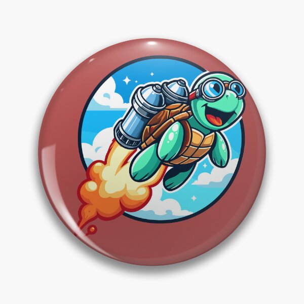 Item preview, Cute Turtle wearing Glasses with Jetpack Flying Funny Kids designed and sold by Zynfy Designs.
