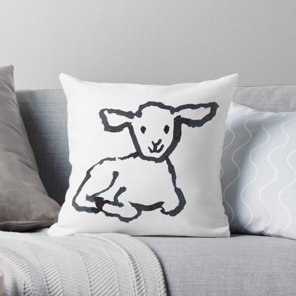 Little Lamb Throw Pillow