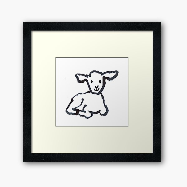 Little Lamb Framed Art Print